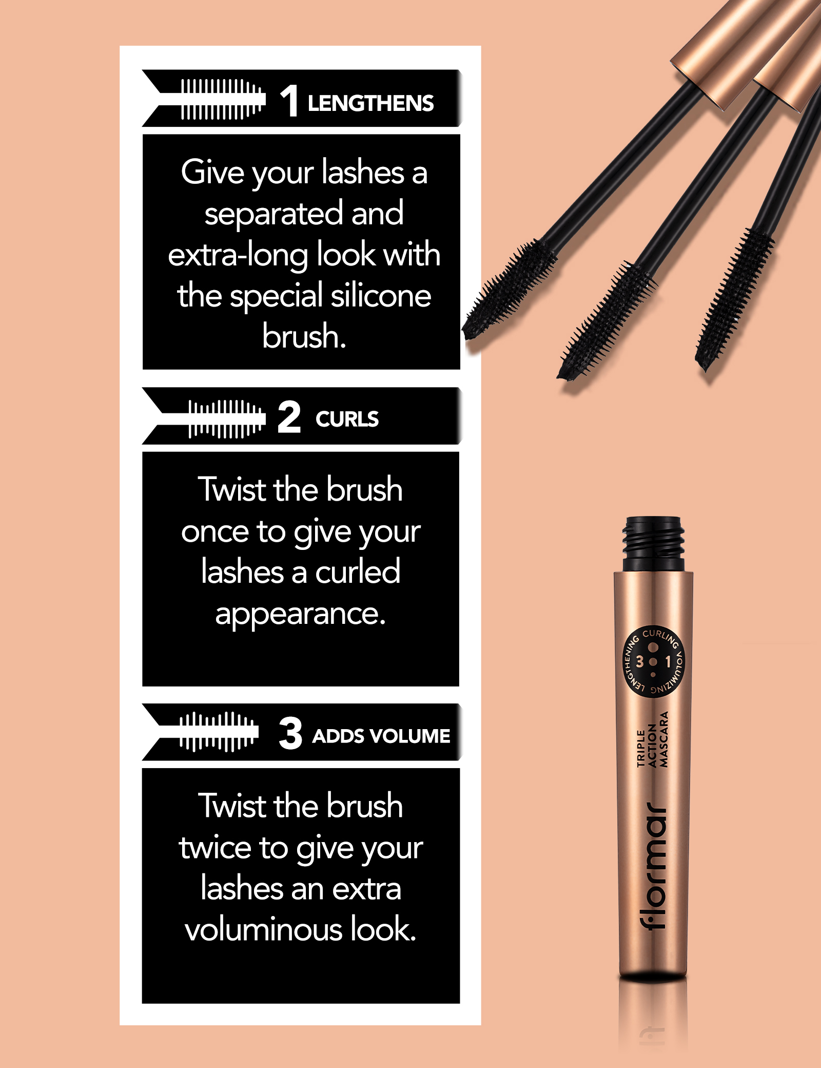 Triple Action Mascara